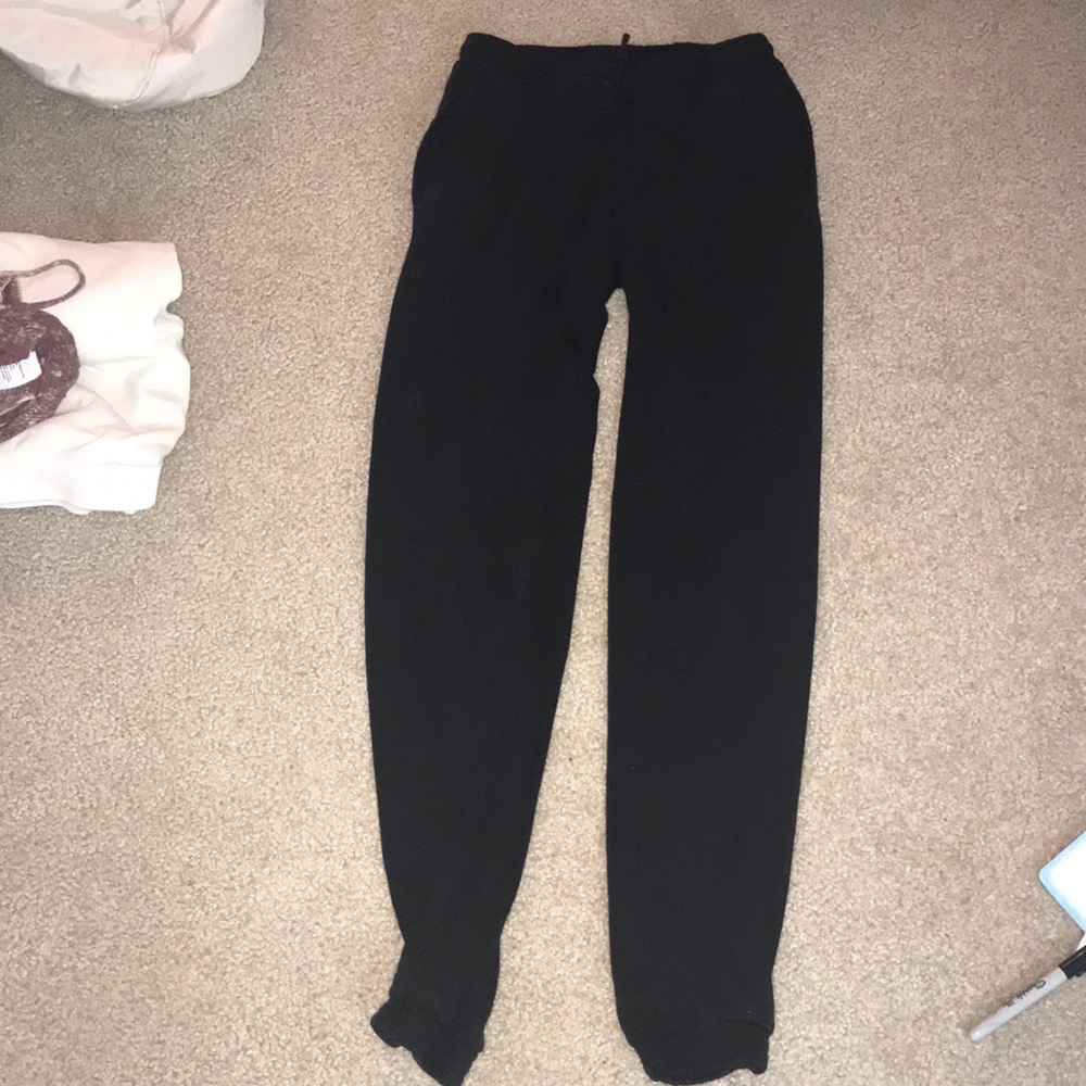 black joggers